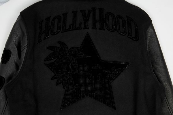 RHINESTONE HOLLYHOOD VARSITY JACET